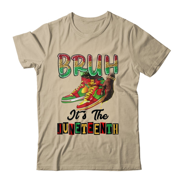 Bruh It s The Juneteenth 1865 African American Girls Boys Classic T Shirt Sand 600x.jpg