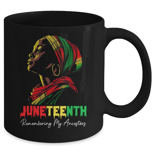 Juneteenth Women 2024 Celebrate Black Freedom History Month Mug 11oz Mug Black back 600x.jpg