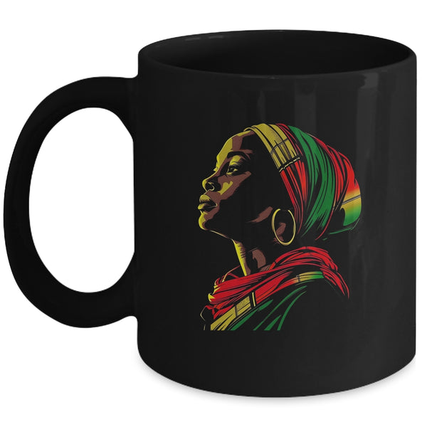 Juneteenth Women 2024 Black Freedom Celebrate History Month Mug 11oz Mug Black front 600x.jpg