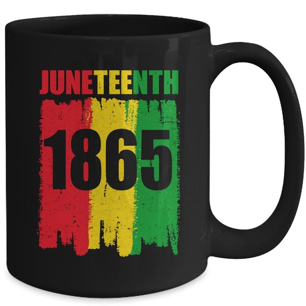 Funny Juneteenth 1865 African Freedom Men Women Boy Girl Mug 15oz Mug Black back 600x.jpg