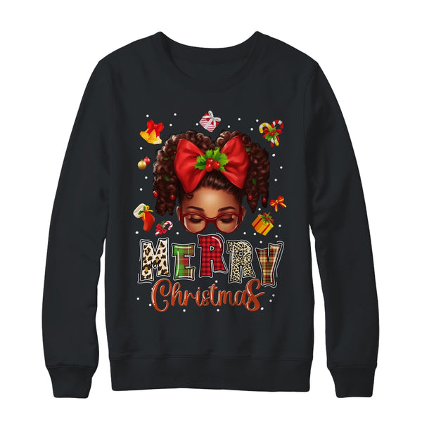 African American Christmas African Black Xmas Mom Women Crewneck Sweatshirt Black 600x.jpg
