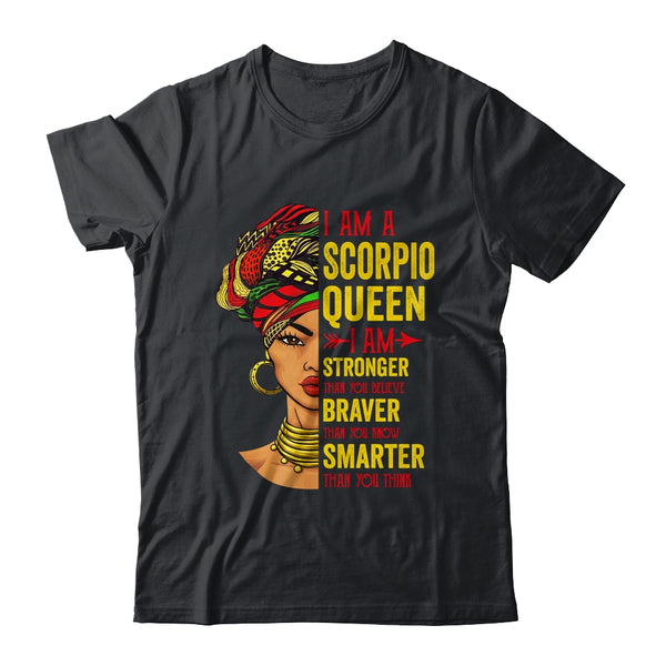 Scorpio Queen I Am Stronger Birthday For Scorpio Zodiac Classic T Shirt Black 600x.jpg