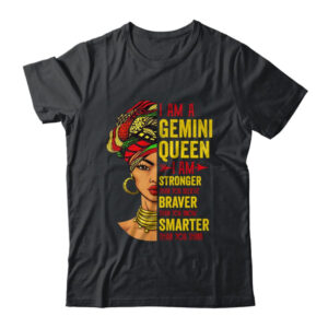 Gemini Queen I Am Stronger Birthday For Gemini Zodiac Classic T Shirt Black 600x.jpg