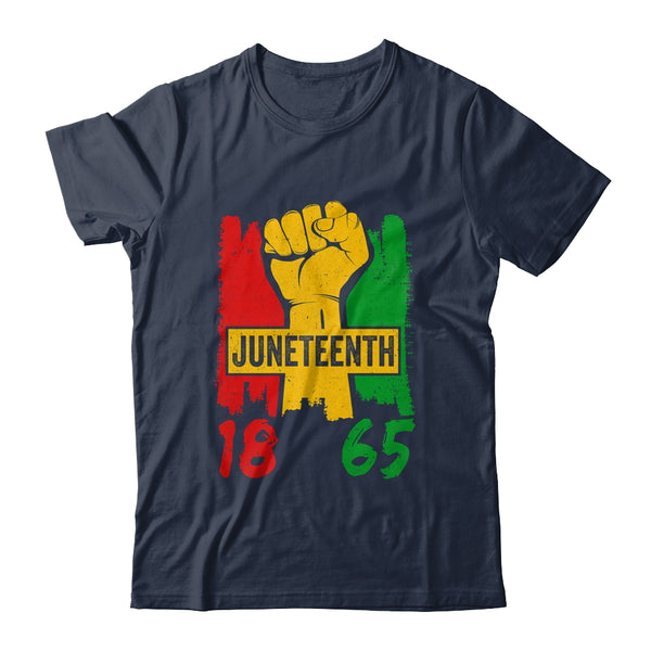 Juneteenth 18 65 African American Black History Month Classic T Shirt Navy 600x.jpg