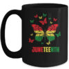African American Freedom Black Pride Juneteenth Butterfly Mug 15oz Mug Black front 600x.jpg