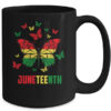 African American Freedom Black Pride Juneteenth Butterfly Mug 15oz Mug Black back 600x.jpg