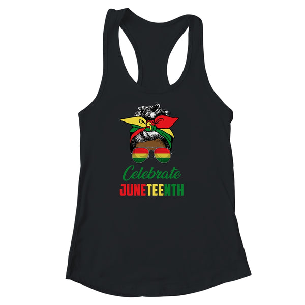 Celebrate Juneteenth Messy Bun Black Women Melanin Pride Women s Ideal Racerback Tank Black 600x.jpg Celebrate Juneteenth Messy Bun Black Women Melanin Pride Women s Ideal Racerback Tank Black 600x.jpg
