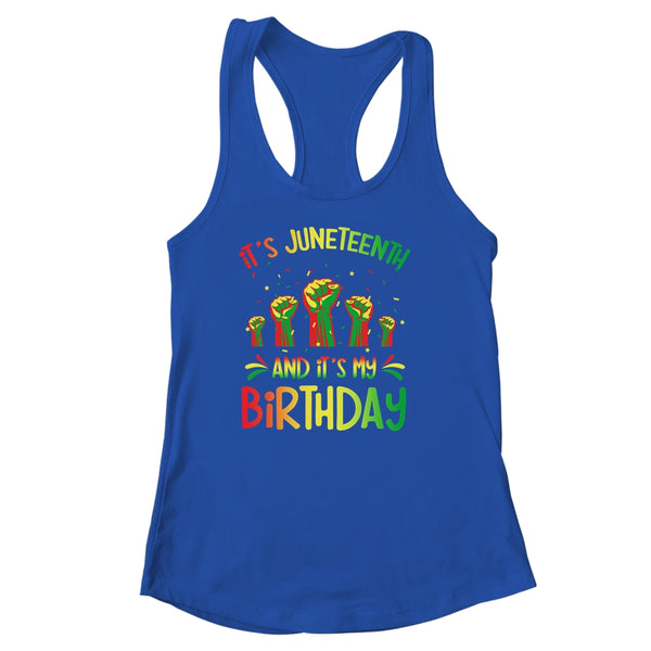 Its Juneteenth And My Birthday African Black Juneteenth Women s Ideal Racerback Tank Royal 600x.jpg Its Juneteenth And My Birthday African Black Juneteenth Women s Ideal Racerback Tank Royal 600x.jpg