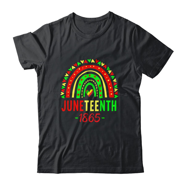 Juneteenth For Women Men Kids Juneteenth Day Rainbow Classic T Shirt Black 600x.jpg