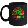 Juneteenth For Women Men Kids Juneteenth Day Rainbow Mug 11oz Mug Black front 600x.jpg