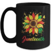 Juneteenth Sunflower Black African American Women Men Girls Mug 15oz Mug Black front 600x.jpg