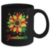Juneteenth Sunflower Black African American Women Men Girls Mug 11oz Mug Black back 600x 1.jpg