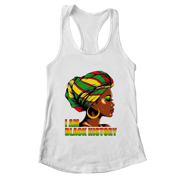 I Am Black History Month African American Juneteenth Women s Ideal Racerback Tank White 600x 2.jpg