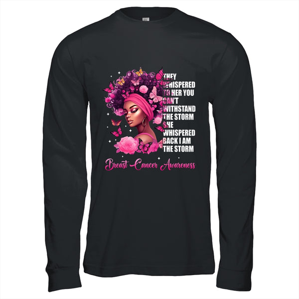 I m The Storm Black Women Breast Cancer Awareness Survivor Long Sleeve T Shirt Black 600x.jpg