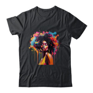 Black Queen Afro Melanin Dripping Juneteenth African Classic T Shirt Black 600x.jpg