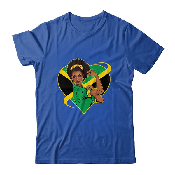 Jamaican Black Woman Melanin Jamaica Afro Girl Pride Flag Classic T Shirt Royal 600x.jpg