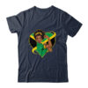 Jamaican Black Woman Melanin Jamaica Afro Girl Pride Flag Classic T Shirt Navy 600x.jpg