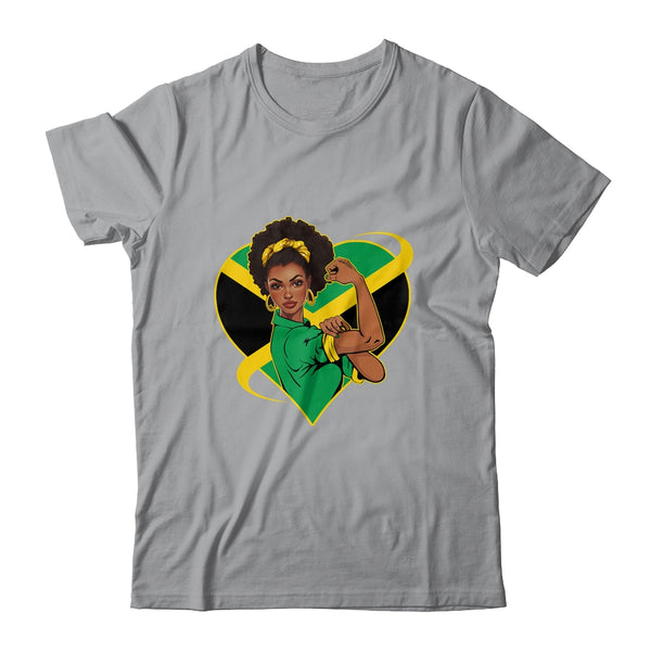 Jamaican Black Woman Melanin Jamaica Afro Girl Pride Flag Classic T Shirt Sport Grey 600x.jpg