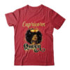 Capricorn Queen Birthday Afro Girls Black Zodiac Birthday Classic T Shirt Red 600x.jpg