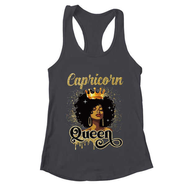 Capricorn Queen Birthday Afro Girls Black Zodiac Birthday Women s Ideal Racerback Tank Black 600x.jpg