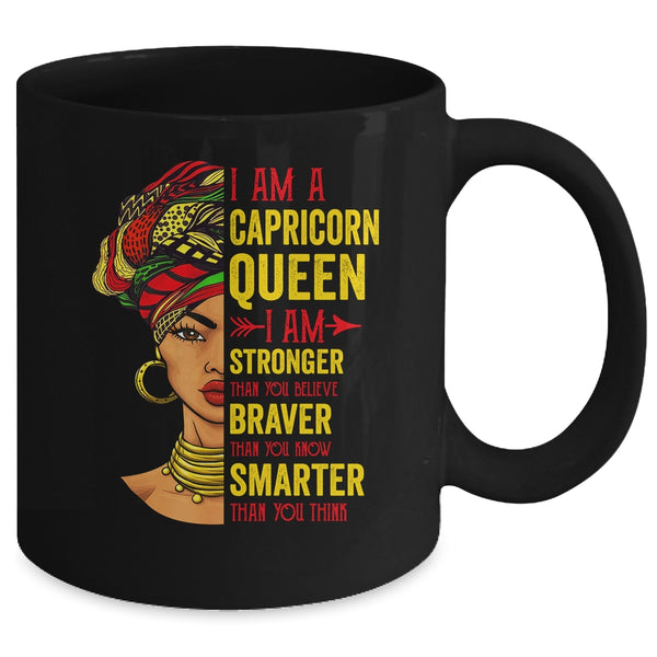 Capricorn Queen I Am Stronger Birthday For Capricorn Zodiac Mug 11oz Mug Black back 600x.jpg