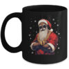 African American Santa Claus Family Christmas Black Mug 11oz Mug Black front 600x.jpg