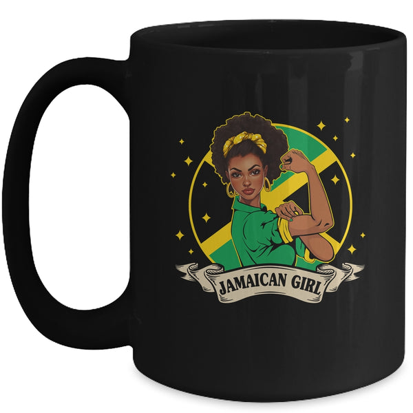 Afro Hair Jamaican Flag Jamaica Black Melanin Women Mug 15oz Mug Black front 600x.jpg