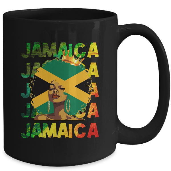 Jamaican Black Girls Jamaica Flag Afro Black Hair Women Mug 15oz Mug Black back 600x 1.jpg