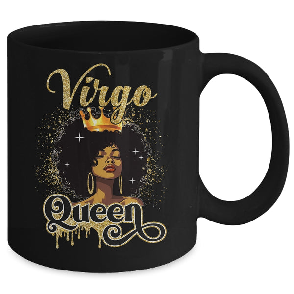 Virgo Queen Birthday Afro Girls Black Zodiac Birthday Mug 11oz Mug Black back 600x.jpg