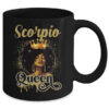 Scorpio Queen Birthday Afro Girls Black Zodiac Birthday Mug 11oz Mug Black back 600x.jpg