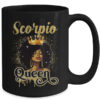 Scorpio Queen Birthday Afro Girls Black Zodiac Birthday Mug 15oz Mug Black back 600x.jpg