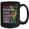 Juneteenth Breaking Every Chain Since 1865 African American Mug 15oz Mug Black back 600x.jpg