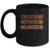 Educated Motivated Melanated Black History African Pride Mug 11oz Mug Black front 600x.jpg