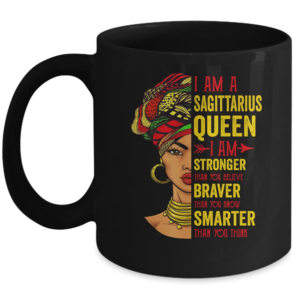 Sagittarius Queen I Am Stronger Birthday For Sagittarius Zodiac Mug 11oz Mug Black front 600x.jpg