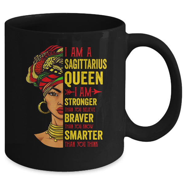 Sagittarius Queen I Am Stronger Birthday For Sagittarius Zodiac Mug 11oz Mug Black back 600x.jpg