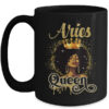 Aries Queen Birthday Afro Girls Black Zodiac Birthday Mug 15oz Mug Black front 600x 1.jpg