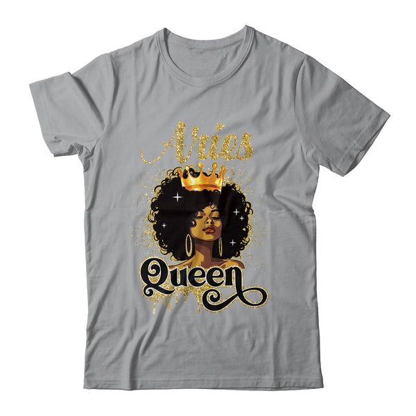 Aries Queen Birthday Afro Girls Black Zodiac Birthday Classic T Shirt Sport Grey 600x.jpg