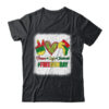 Bleached Peace Love Juneteenth 1865 Freedom Day African Classic T Shirt Black 600x.jpg