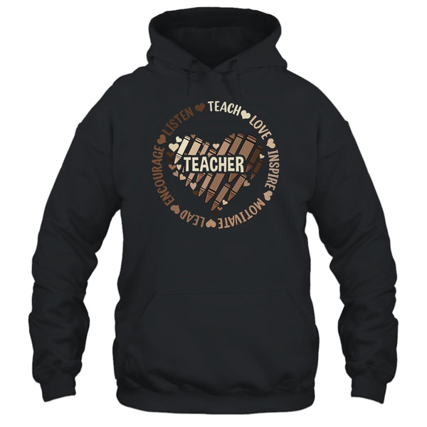 Afro African Black History Month Melanin Teacher Pullover Hoodie Black 600x 1.jpg