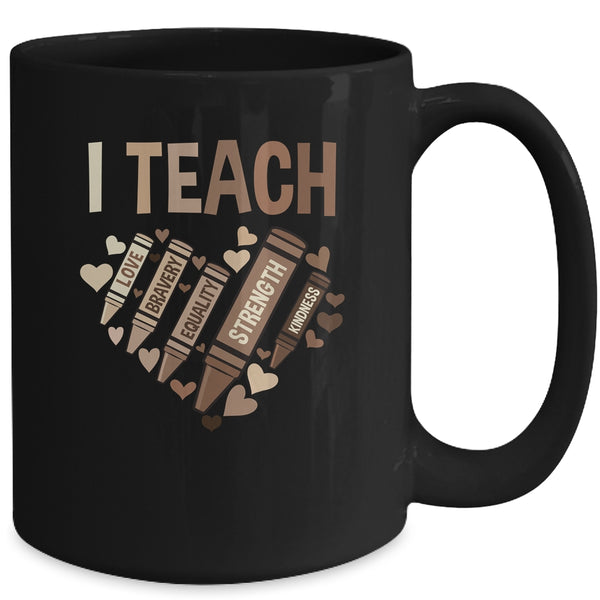 Celebrate Black History Month I Teach Black History Teacher Mug 15oz Mug Black back 600x.jpg