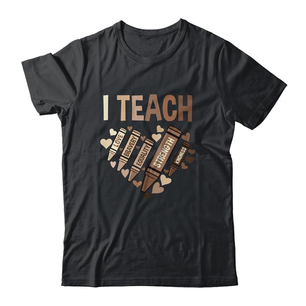 Celebrate Black History Month I Teach Black History Teacher Classic T Shirt Black 600x.jpg