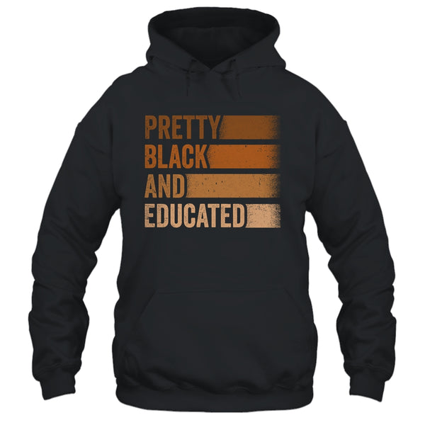 Pretty Black And Educated I Am The Strong African Queen Pullover Hoodie Black 600x.jpg