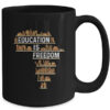 Africa Education Is Freedom Black History Teacher Men Women Mug 15oz Mug Black back 600x 1.jpg
