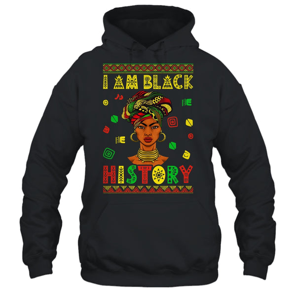 I Am Black History Month African American For Womens Girls Pullover Hoodie Black 600x 1.jpg