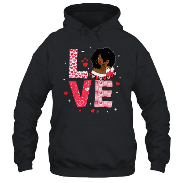 Valentine Days Black African American Costume Melanin Wome Pullover Hoodie Black 600x.jpg