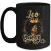 Leo Queen Birthday Afro Girls Black Zodiac Birthday Mug 15oz Mug Black front 600x 1.jpg
