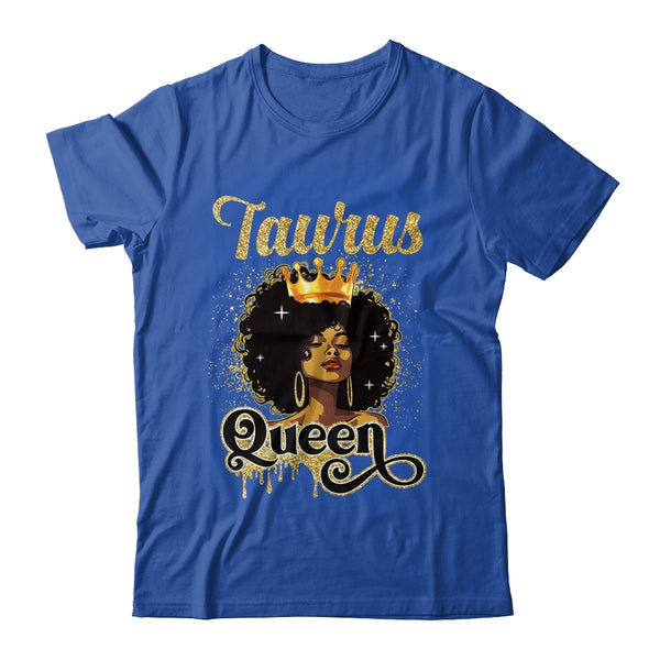 Taurus Queen Birthday Afro Girls Black Zodiac Birthday Classic T Shirt Royal 600x 1.jpg