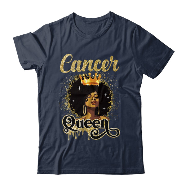 Cancer Queen Birthday Afro Girls Black Zodiac Birthday Classic T Shirt Navy 600x 1.jpg