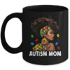 African Black Autism Mom Afro Mother Autism Awareness Mama Mug 11oz Mug Black front 600x.jpg