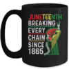 Juneteenth Breaking Every Chain Since 1865 African American Mug 15oz Mug Black front 600x 1.jpg